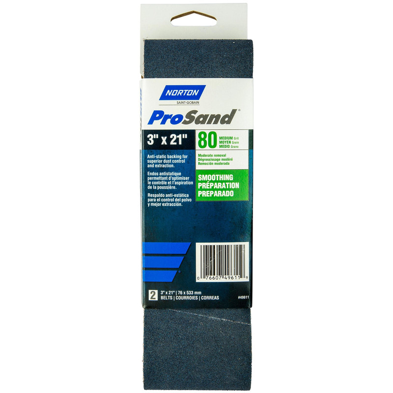 ProSand Sanding Belt - Size:3" x 21" - Grit:80 Grit